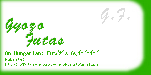 gyozo futas business card